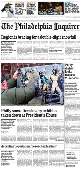 Cover of The Philadelphia Inquirer