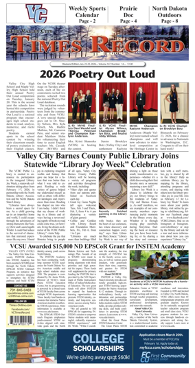 Cover of Valley City Times-Record