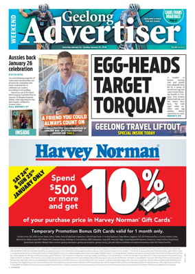 Cover of Geelong Advertiser