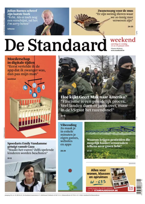 Cover of De Standaard