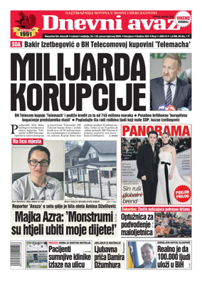 Cover of Dnevni avaz