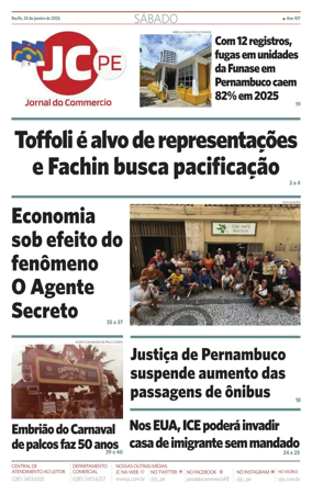 Cover of Jornal do Commercio