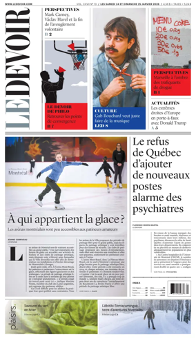 Cover of Le Devoir