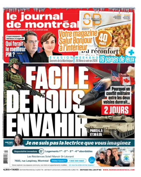Cover of Le Journal de Montreal