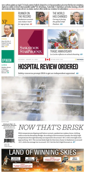 Cover of Saskatoon StarPhoenix