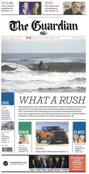 Cover of The Guardian (Charlottetown)