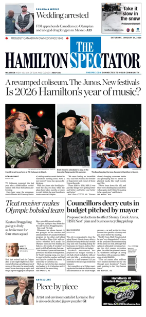 Cover of The Hamilton Spectator