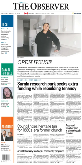 Cover of The Observer (Sarnia)