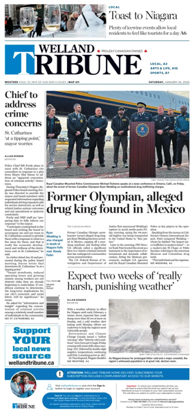 Cover of The Welland Tribune