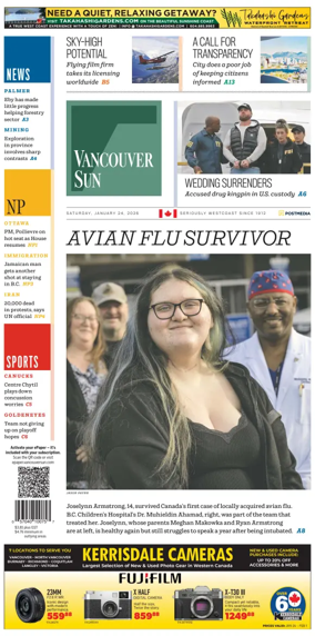 Cover of Vancouver Sun