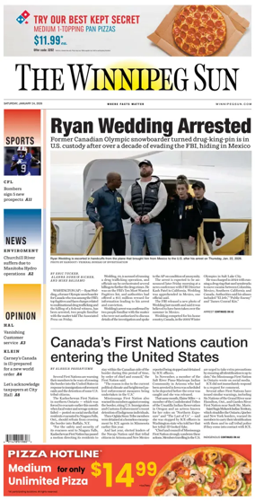 Cover of Winnipeg Sun