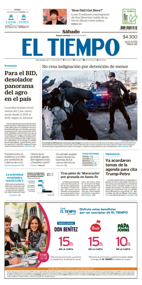 Cover of El Tiempo (Bogota)
