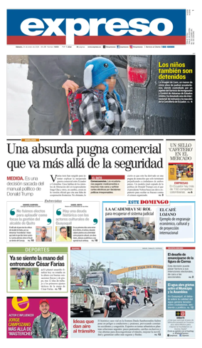 Cover of Diario Expreso