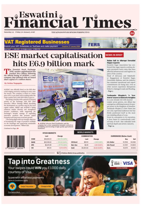 Cover of Eswatini Financial Times