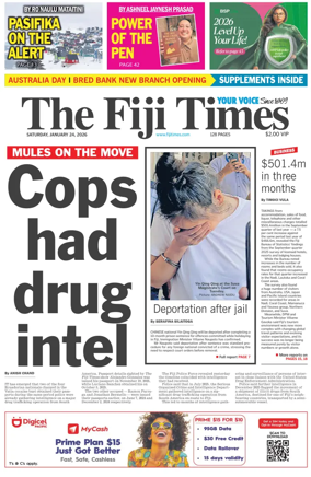 Cover of The Fiji Times