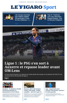 Cover of Le Figaro Sport