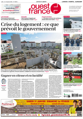 Cover of Ouest-France (Lannion / Paimpol / Guingamp)