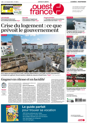 Cover of Ouest France (Loudeac / Rostrenen)