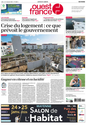Cover of Ouest France (Mayenne)