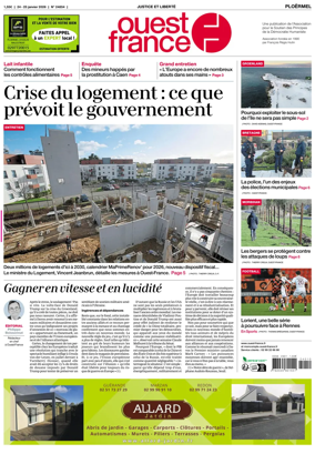 Cover of Ouest France (Ploermel)