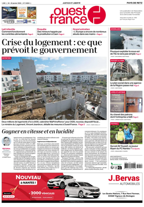 Cover of Ouest France (Pornic / Pays de Retz)