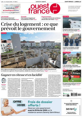 Cover of Ouest-France (Saint-Brieuc Lamballe)