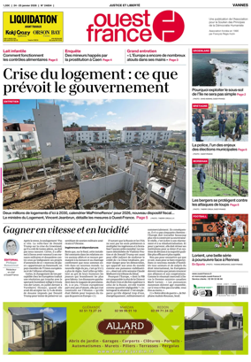 Cover of Ouest France (Vannes)