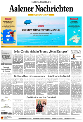 Cover of Aalener Nachrichten
