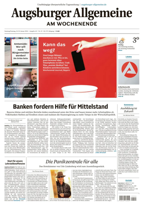 Cover of Augsburger Allgemeine (Ausgabe Stadt)