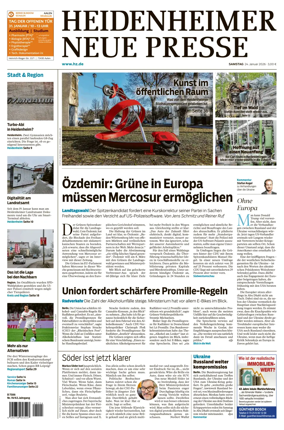 Cover of Heidenheimer Neue Presse