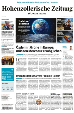 Cover of Hohenzollerische Zeitung