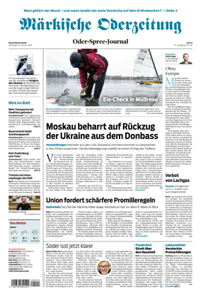Cover of Markische Oderzeitung Eisenhuttenstadt