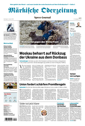 Cover of Markische Oderzeitung Spree-Journal