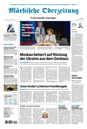 Cover of Markische Oderzeitung Uckermarkanzeiger