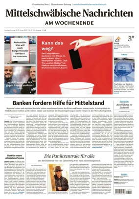 Cover of Mittelschwaebische Nachrichten