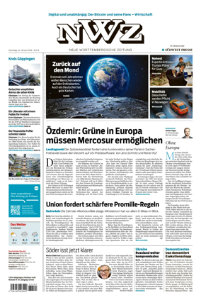 Cover of NWZ – Neue Wurttembergische Zeitung