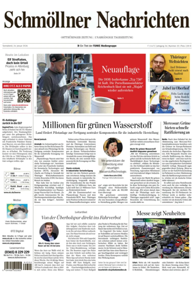 Cover of Ostthuringer Zeitung (Schmolln)