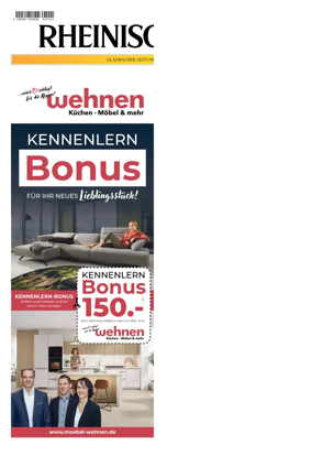 Cover of Rheinische Post - Monchengladbach and Korschenbroich