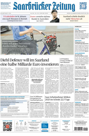 Cover of Saarbruecker Zeitung