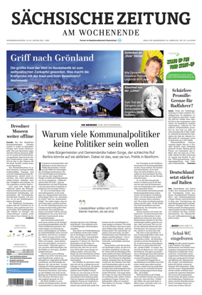 Cover of Sachsische Zeitung (Riesa & Grossenhain)