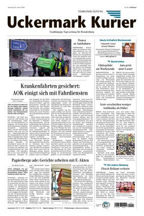 Cover of Templiner Zeitung