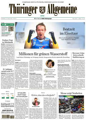 Cover of Thuringer Allgemeine (Gotha)