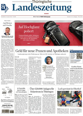 Cover of Thuringische Landeszeitung (Weimar)