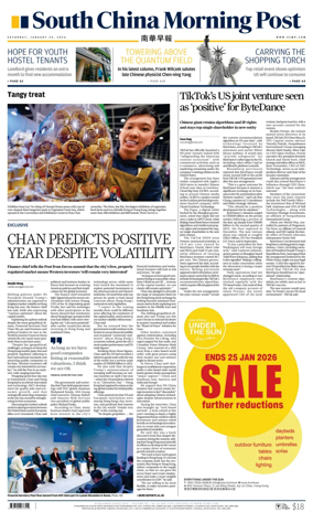 Cover of South China Morning Post