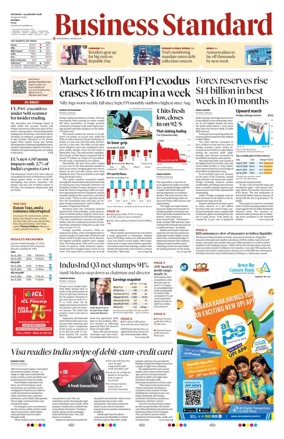 Cover of Business Standard
