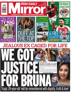 Cover of Irish Daily Mirror