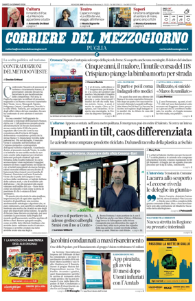 Cover of Corriere del Mezzogiorno (Puglia)