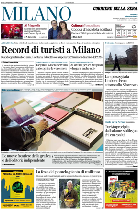 Cover of Corriere della Sera (Milano)