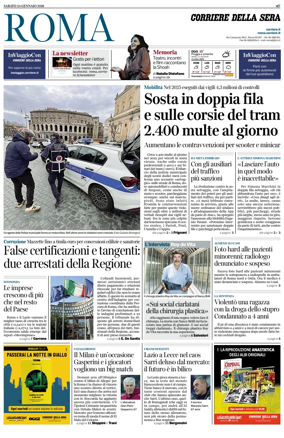 Cover of Corriere della Sera (Roma)