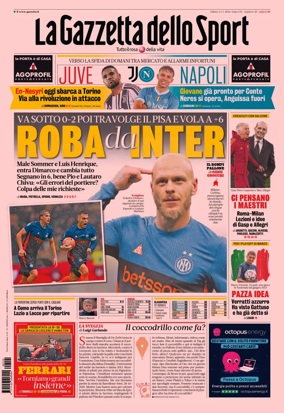 Cover of La Gazzetta dello Sport - Milano
